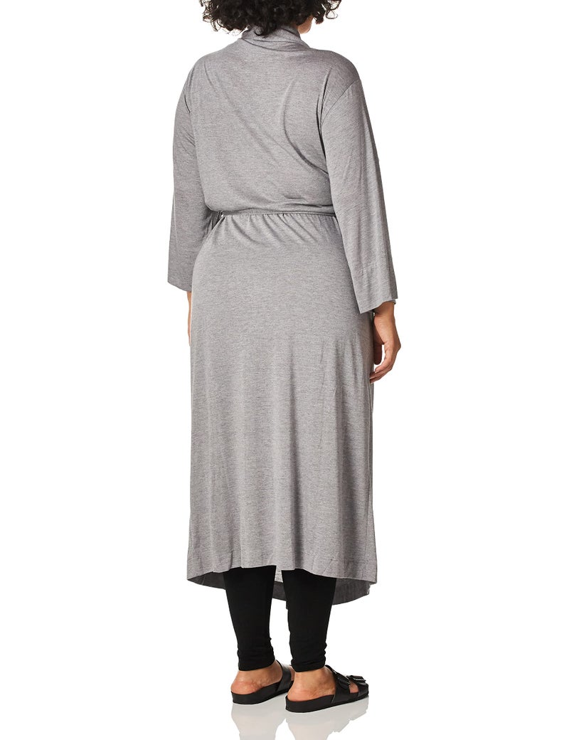 Natori Women's Shangri-La Robe,Heather Grey,Large - Image 2